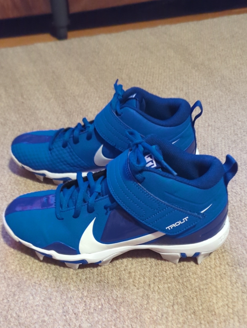 Nike Force Trout 7 Keystone Baseball Cleats Blue/White CQ7642-400 Size 6Y